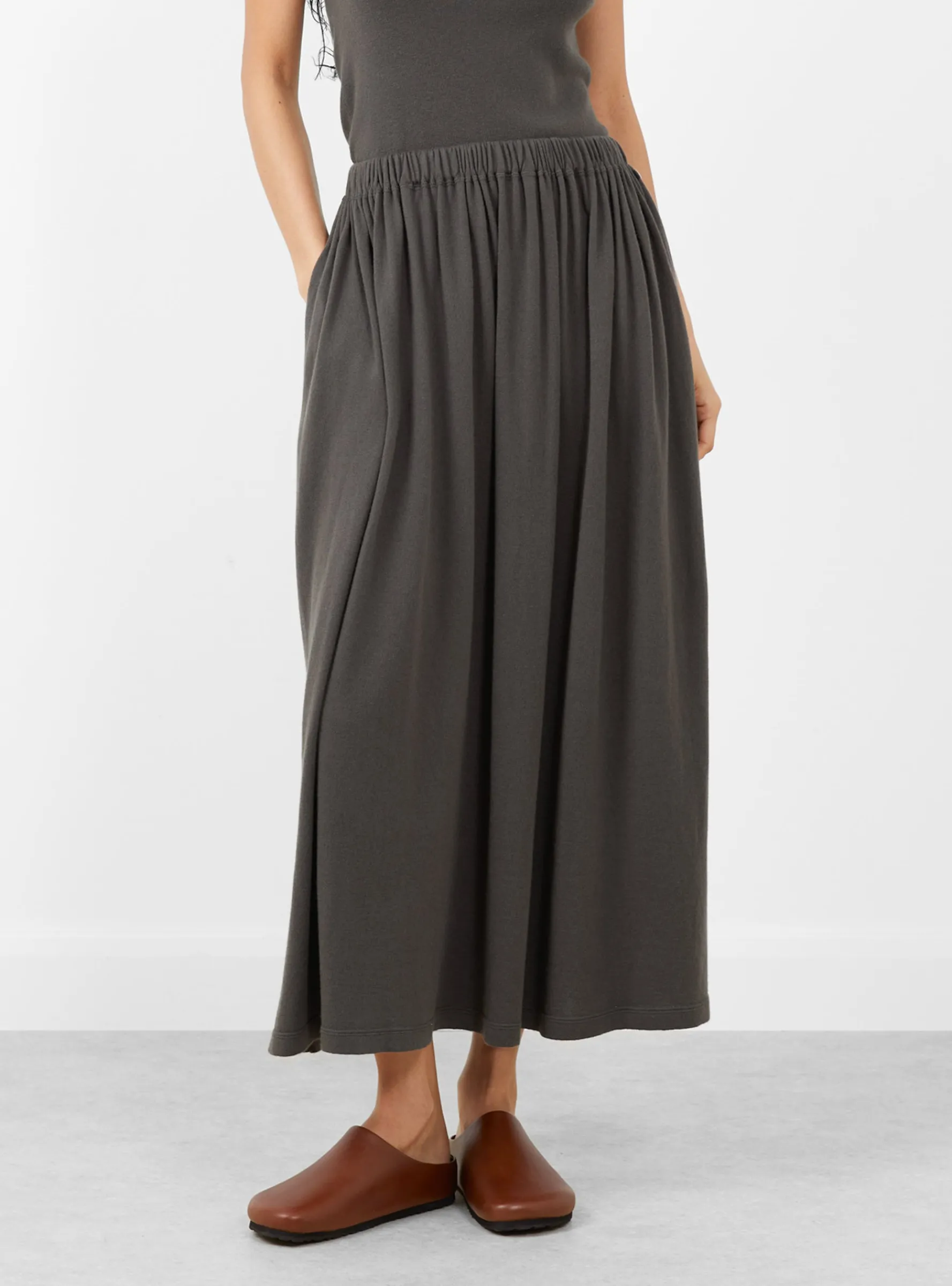 N°403 Mary Cotton Cashmere Skirt Mud<Extreme Cashmere Discount