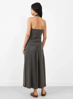 N°403 Mary Cotton Cashmere Skirt Mud<Extreme Cashmere Discount