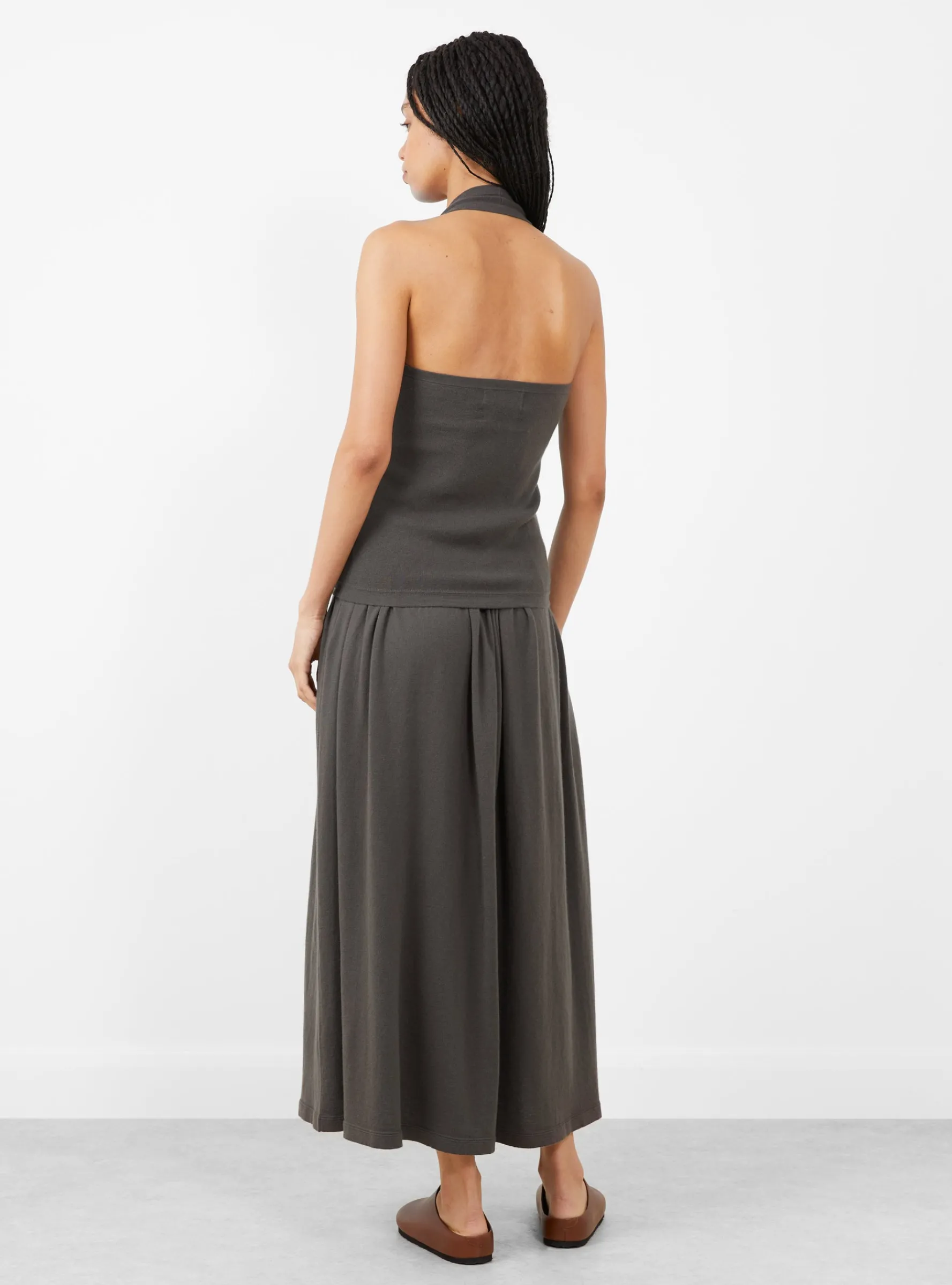 N°403 Mary Cotton Cashmere Skirt Mud<Extreme Cashmere Discount