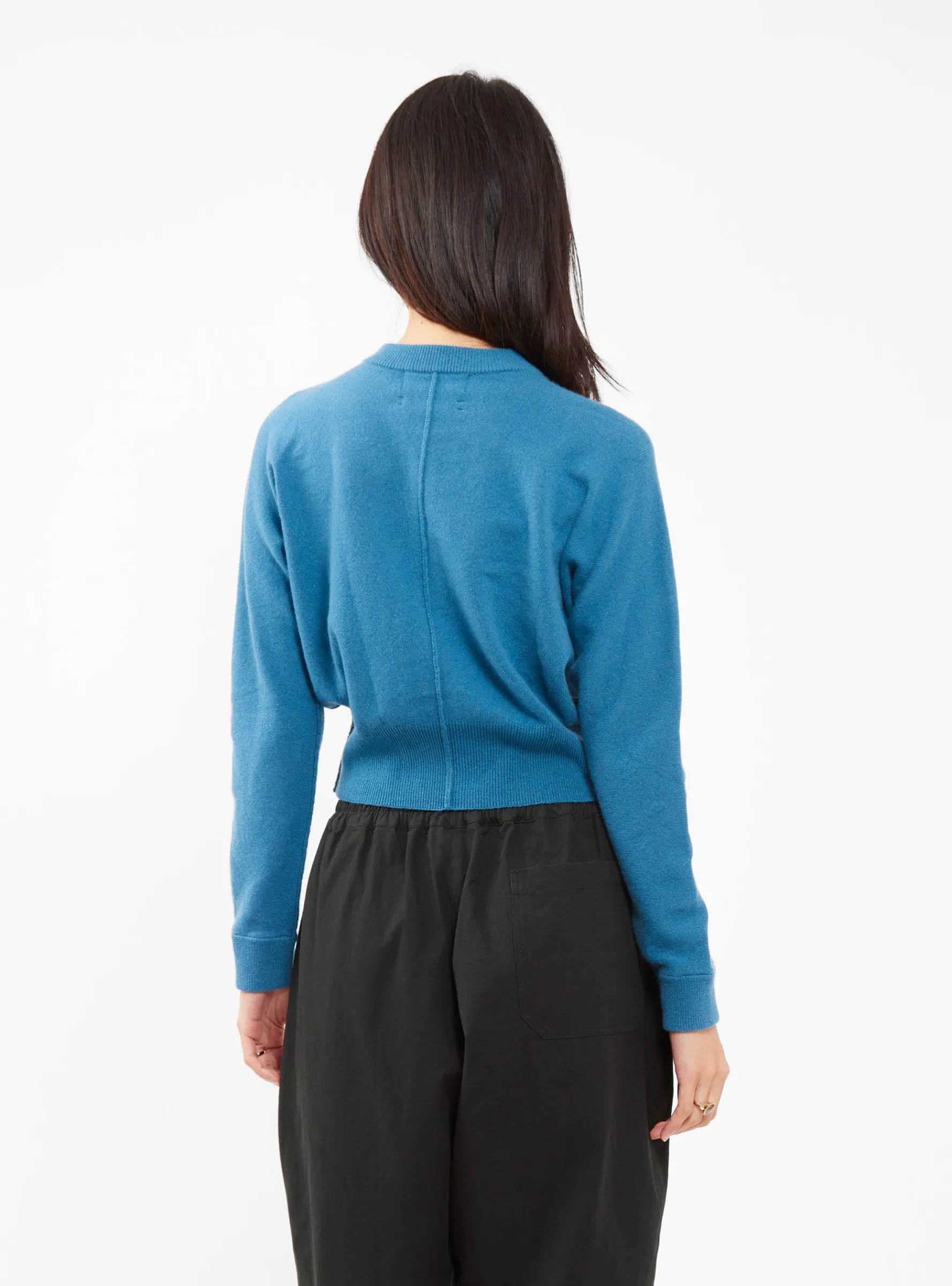 No.257 Blouson Cardigan Agua Blue<Extreme Cashmere Fashion