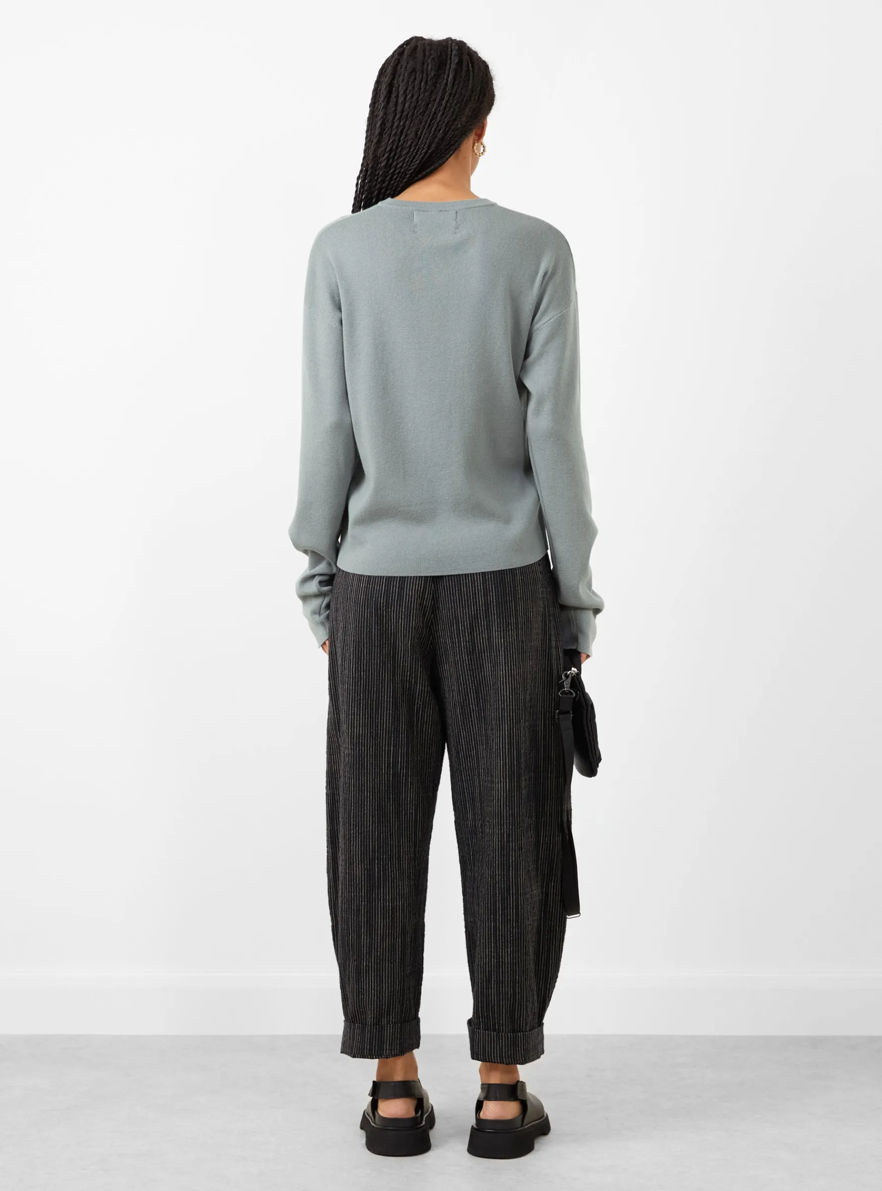 No.336 Ninety Pullover Sage<Extreme Cashmere Clearance