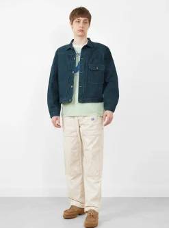 No. 4 Plant Dyed Denim 1st Jacket Green<Kapital Sale