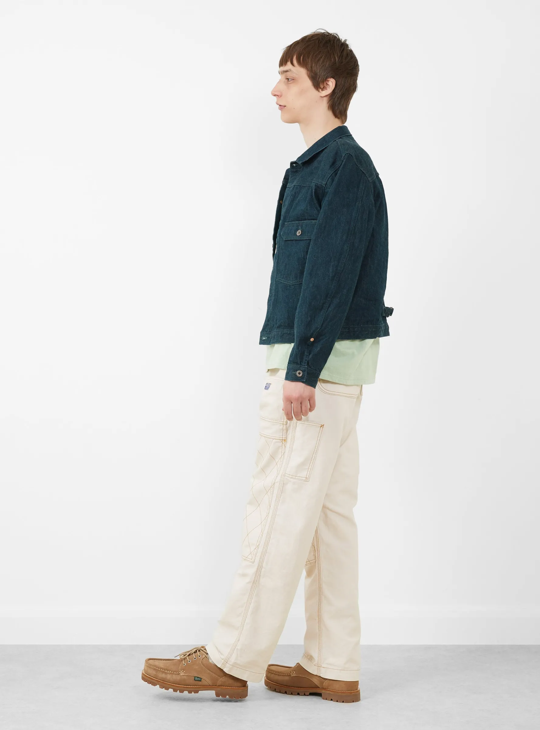 No. 4 Plant Dyed Denim 1st Jacket Green<Kapital Sale