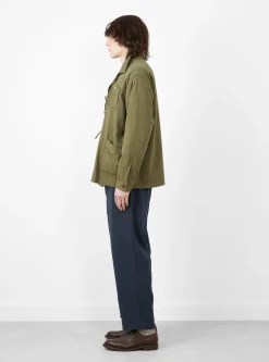 Noragi Jacket Olive<TDR Outlet