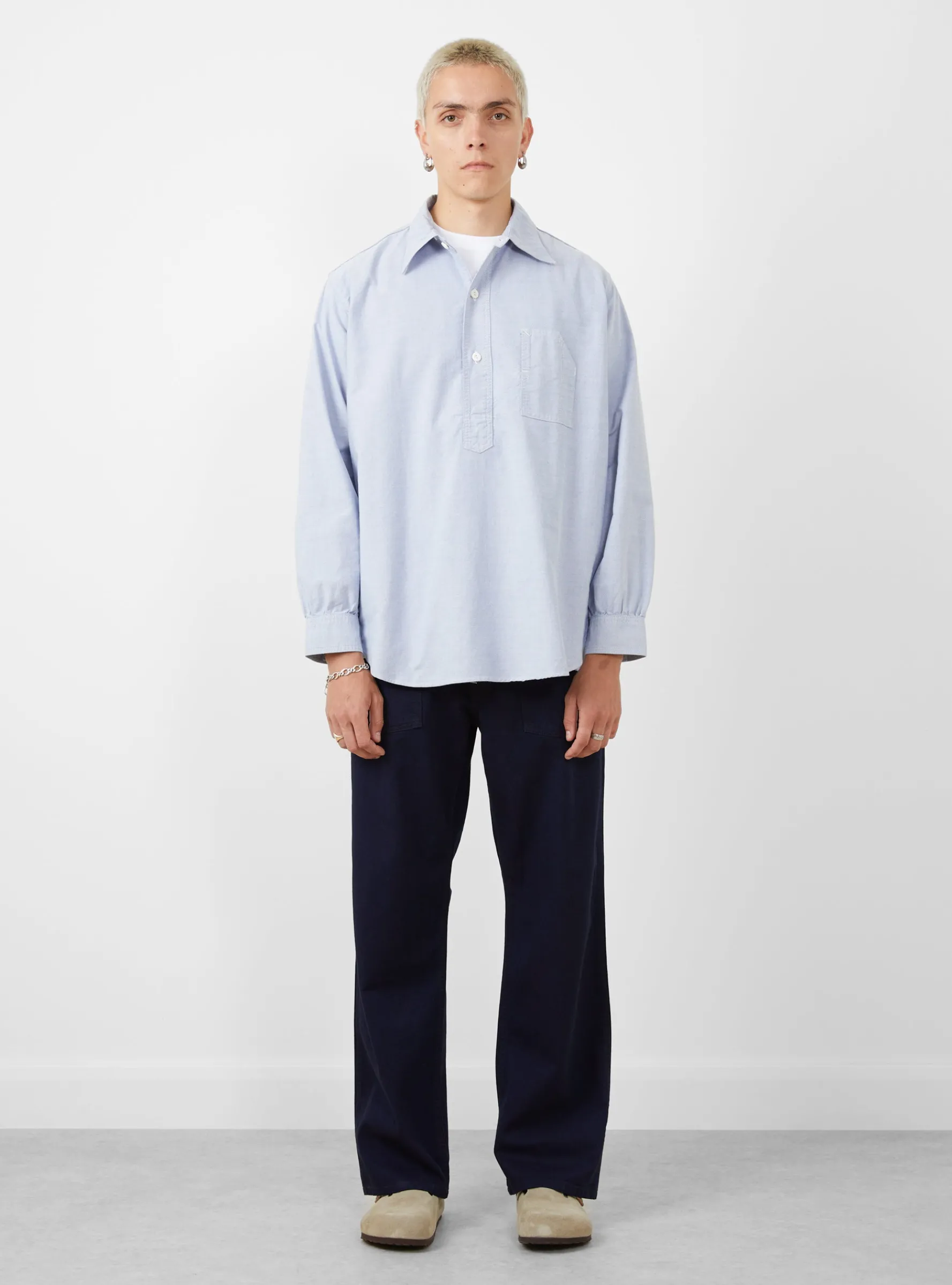 No.1 Shirt Good Oxford Blue<Post O'Alls Clearance