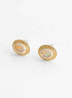 Opal Oval Earring Vermeil<Isabella Etou Clearance