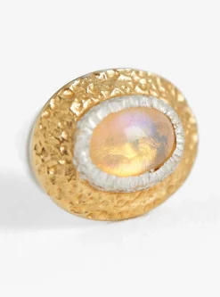 Opal Oval Earring Vermeil<Isabella Etou Clearance