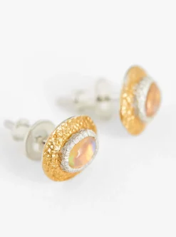 Opal Oval Earring Vermeil<Isabella Etou Clearance