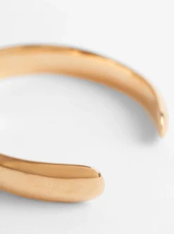Open Brass Cuff Gold Plated<Helena Rohner New