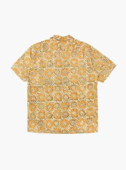 Open Collar Block Print Shirt Sun Flower<Beams Plus Clearance