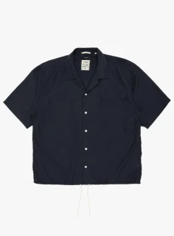Open Collar S/S Shirt Navy<nanamica Clearance
