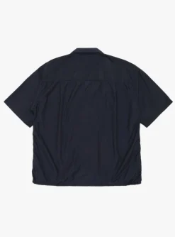 Open Collar S/S Shirt Navy<nanamica Clearance