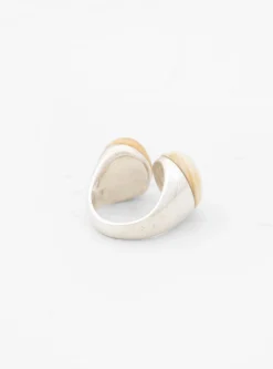 Open Pale Agate Silver Ring<Helena Rohner Clearance