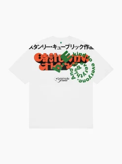 Orange T-shirt White<b.Eautiful Fashion