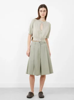 Organic Cotton Cut Out Top Pearl Grey<Cordera Online