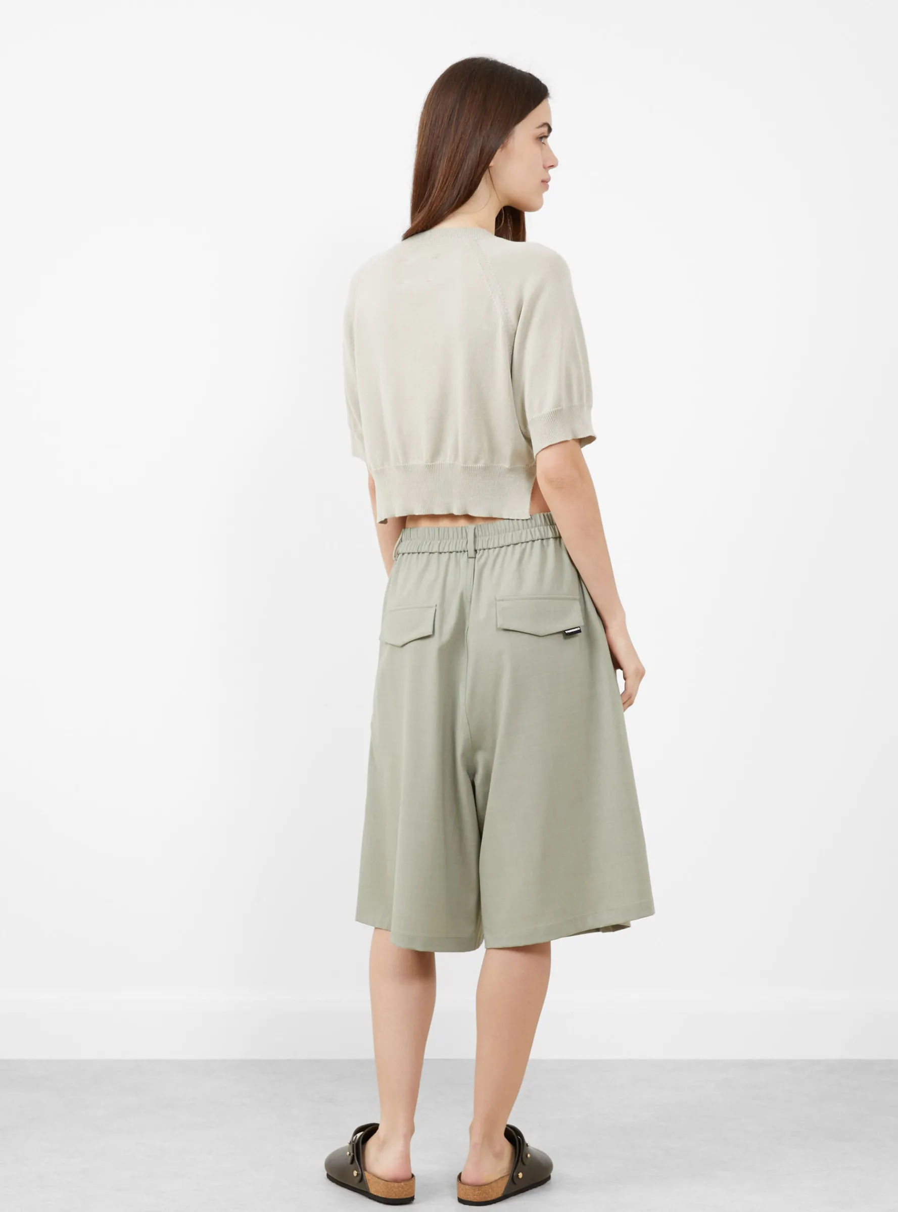 Organic Cotton Cut Out Top Pearl Grey<Cordera Online