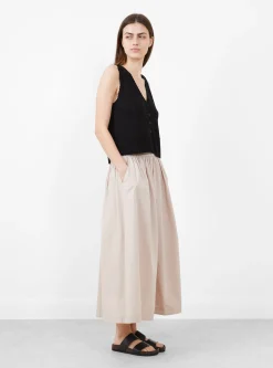 Organic Cotton Pointelle Waistcoat Black<Cordera Fashion