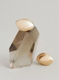 Organic Shape Earrings Gold Plated<Helena Rohner Hot