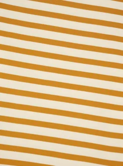 Organic T-shirt Gold & Ecru Stripe<Brain Dead Hot