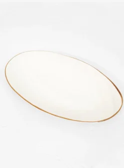 Oval Serving Plate White<Novità Home Online