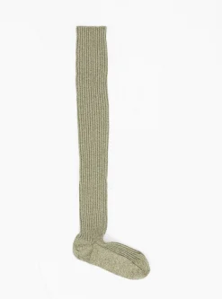 Over Knee Socks Tree Green Su Tan<Baserange New