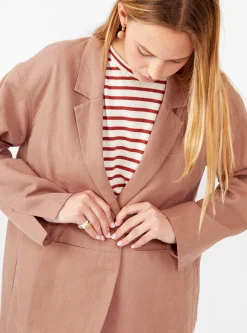 Oversized Blazer Dusty Pink<Apiece Apart Fashion