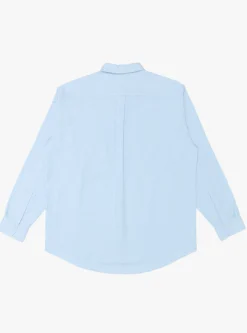 Oxford Farah Pocket L/S Shirt Blue<Farah Japan Sale