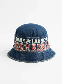 11.05oz Denim Laundry Hat<Kapital Online