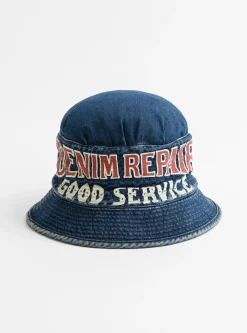 11.05oz Denim Laundry Hat<Kapital Online