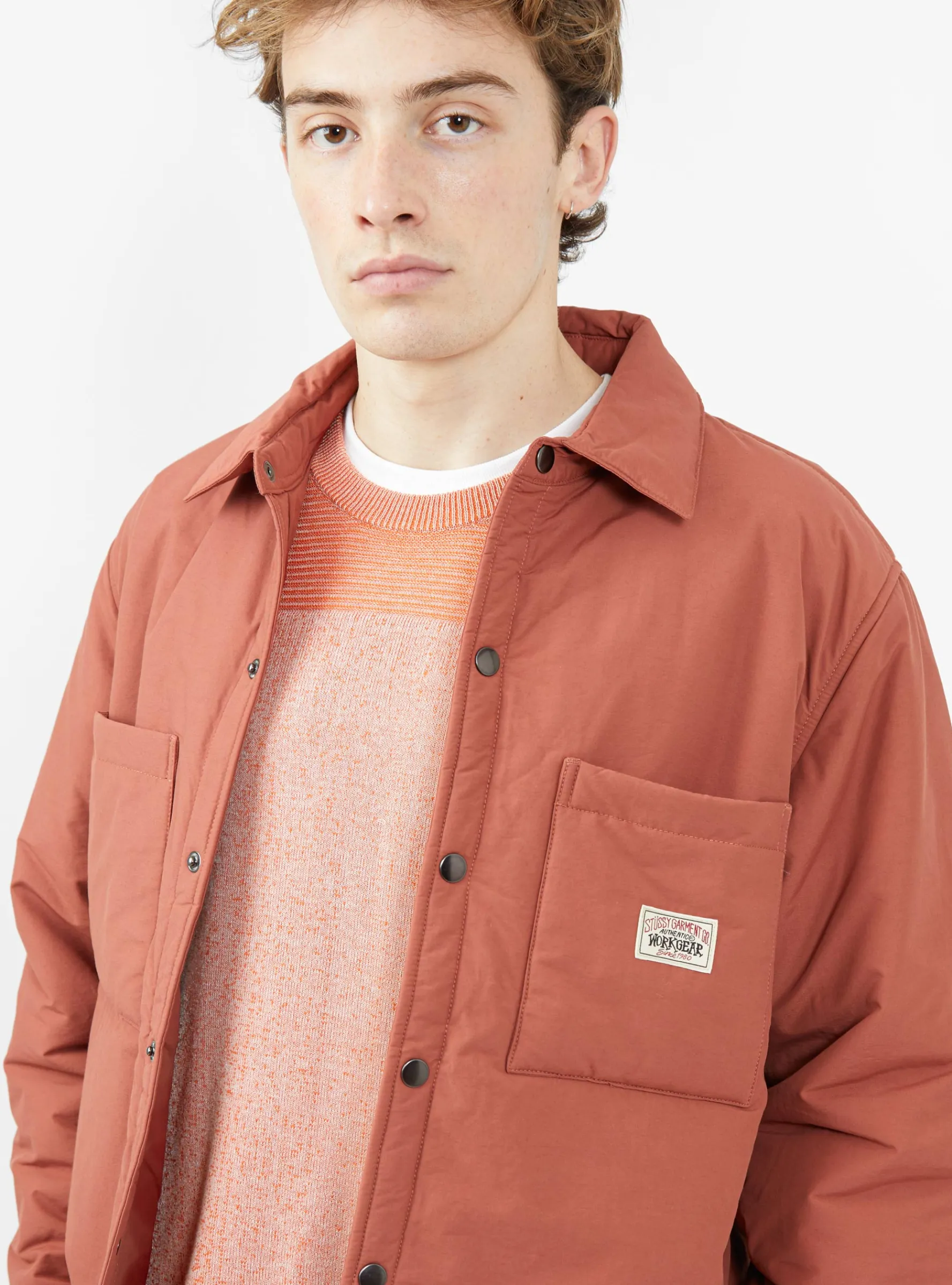Padded Tech Over Shirt Brick Red<Stüssy Best