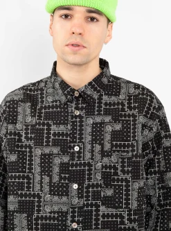 Paisley Easy Shirt Black<Garbstore Best