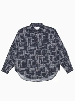 Paisley Easy Shirt Navy<Garbstore Discount