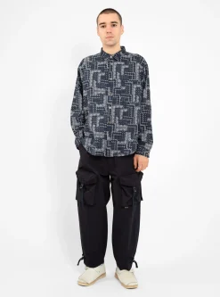 Paisley Easy Shirt Navy<Garbstore Discount