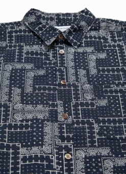 Paisley Easy Shirt Navy<Garbstore Discount