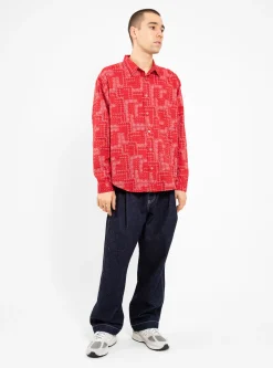 Paisley Easy Shirt Red<Garbstore Fashion