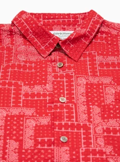 Paisley Easy Shirt Red<Garbstore Fashion
