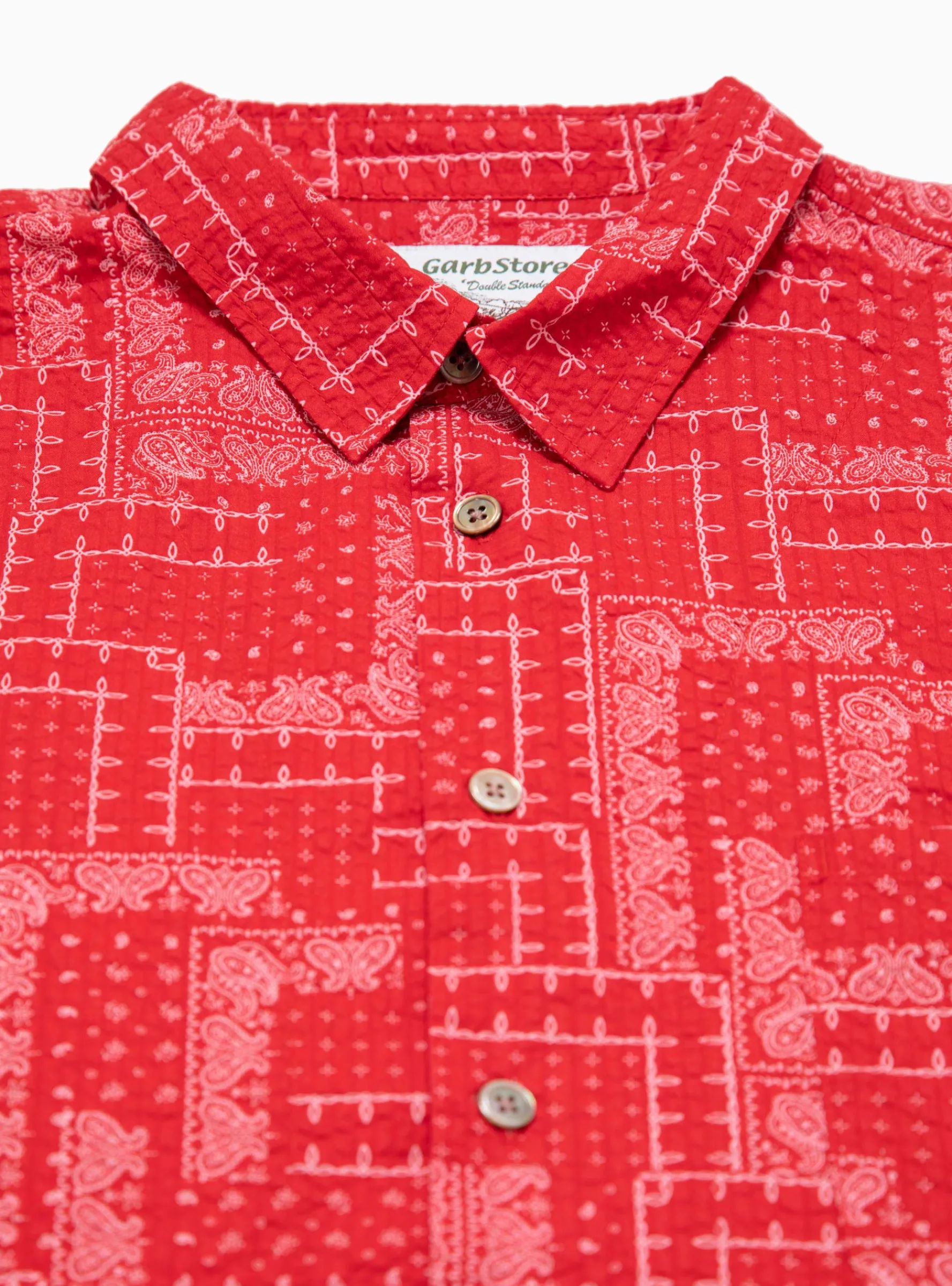 Paisley Easy Shirt Red<Garbstore Fashion