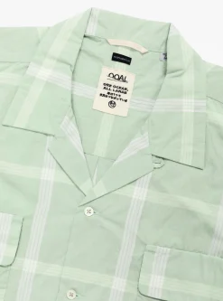 PALAKA Check Shirt Coral Green<nanamica Outlet