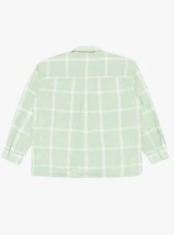 PALAKA Check Shirt Coral Green<nanamica Outlet