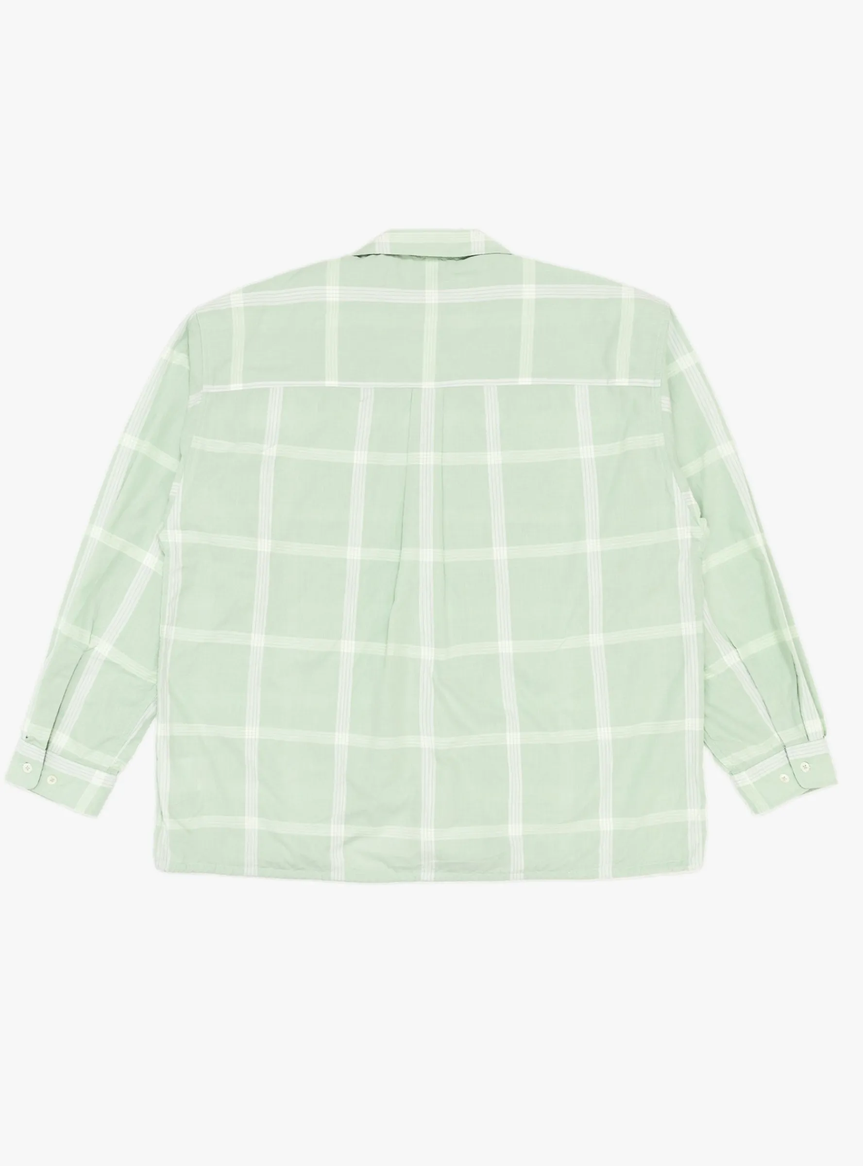 PALAKA Check Shirt Coral Green<nanamica Outlet