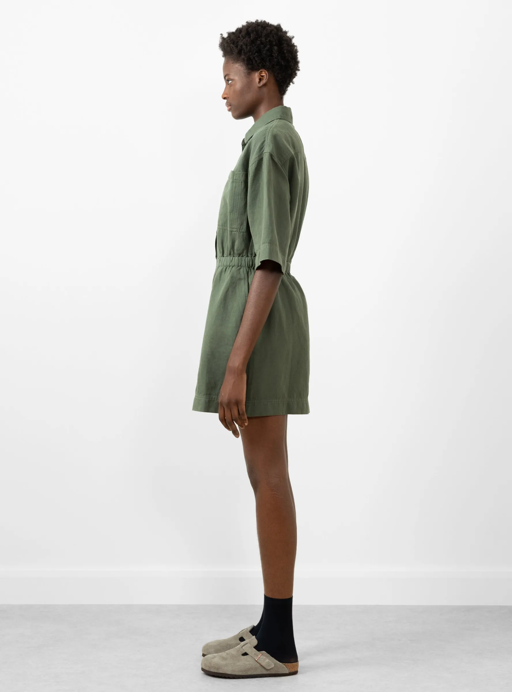 Palmera Mini Dress Thyme<Apiece Apart Sale