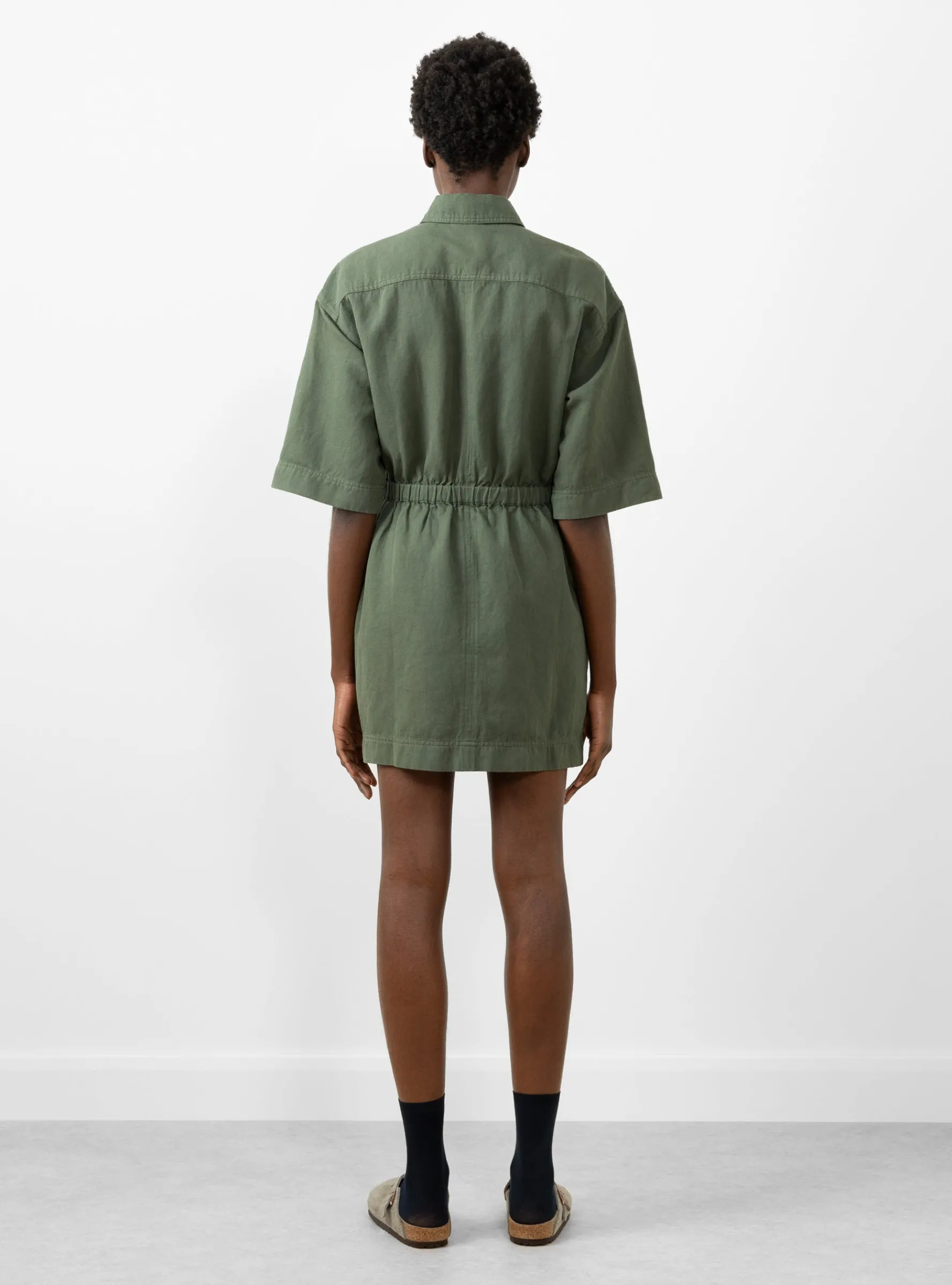 Palmera Mini Dress Thyme<Apiece Apart Sale