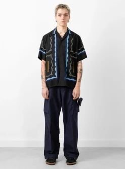 Panel Print Shirt Black<TOGA VIRILIS Sale