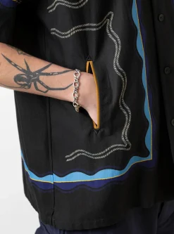 Panel Print Shirt Black<TOGA VIRILIS Sale