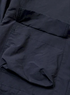 Paper Touch Feather Blouson Navy<meanswhile Outlet