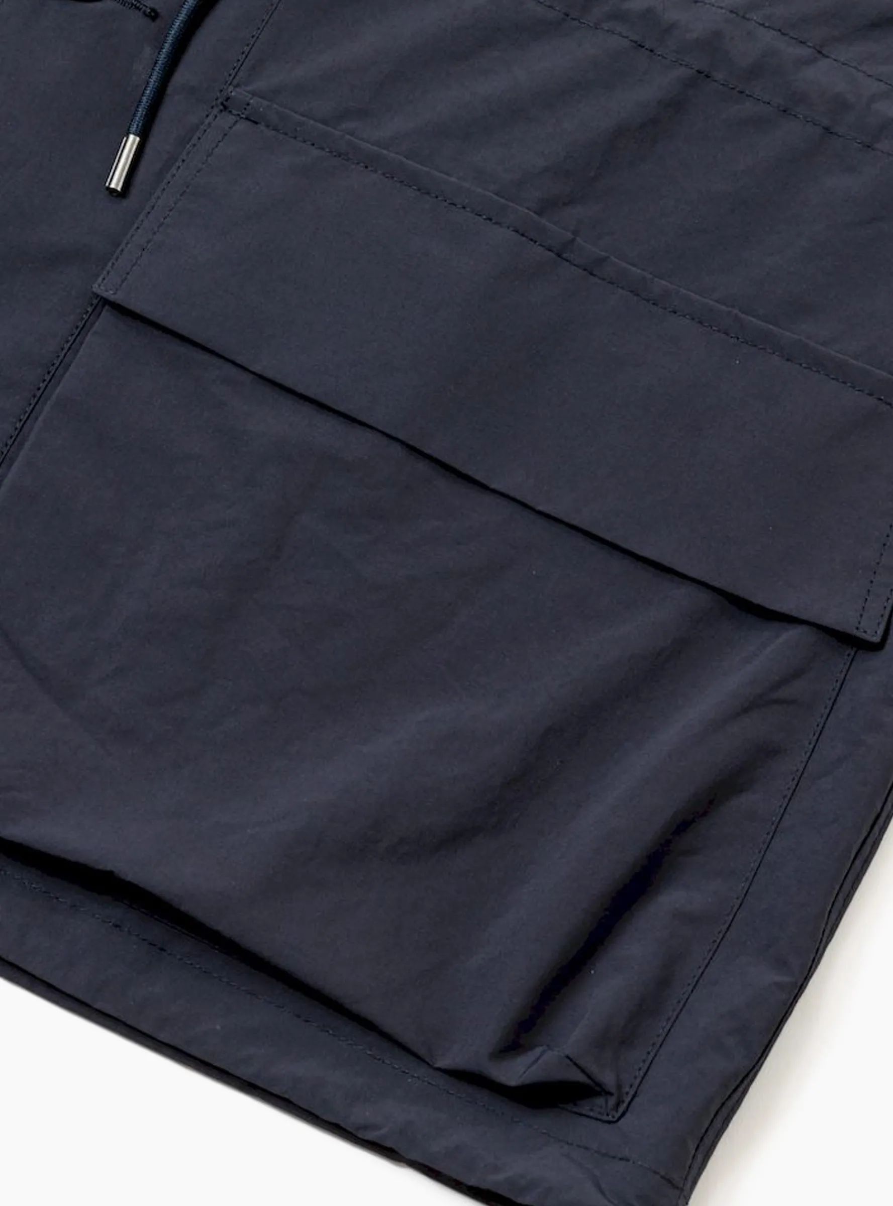 Paper Touch Feather Blouson Navy<meanswhile Outlet