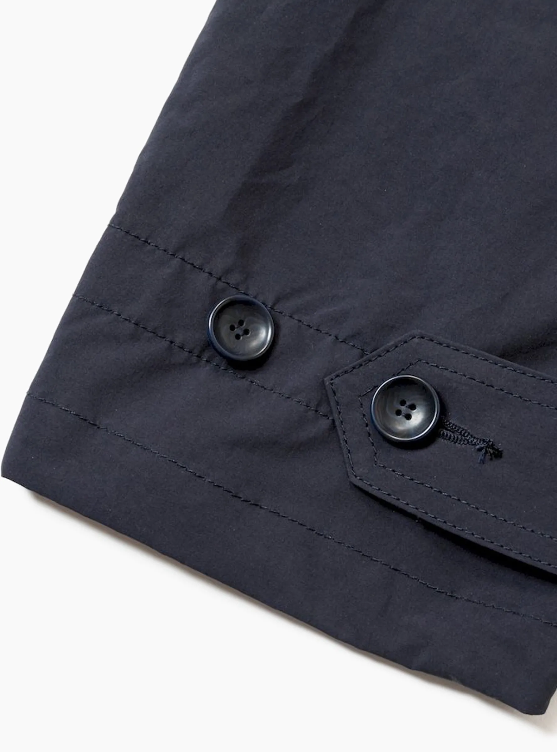 Paper Touch Feather Blouson Navy<meanswhile Outlet