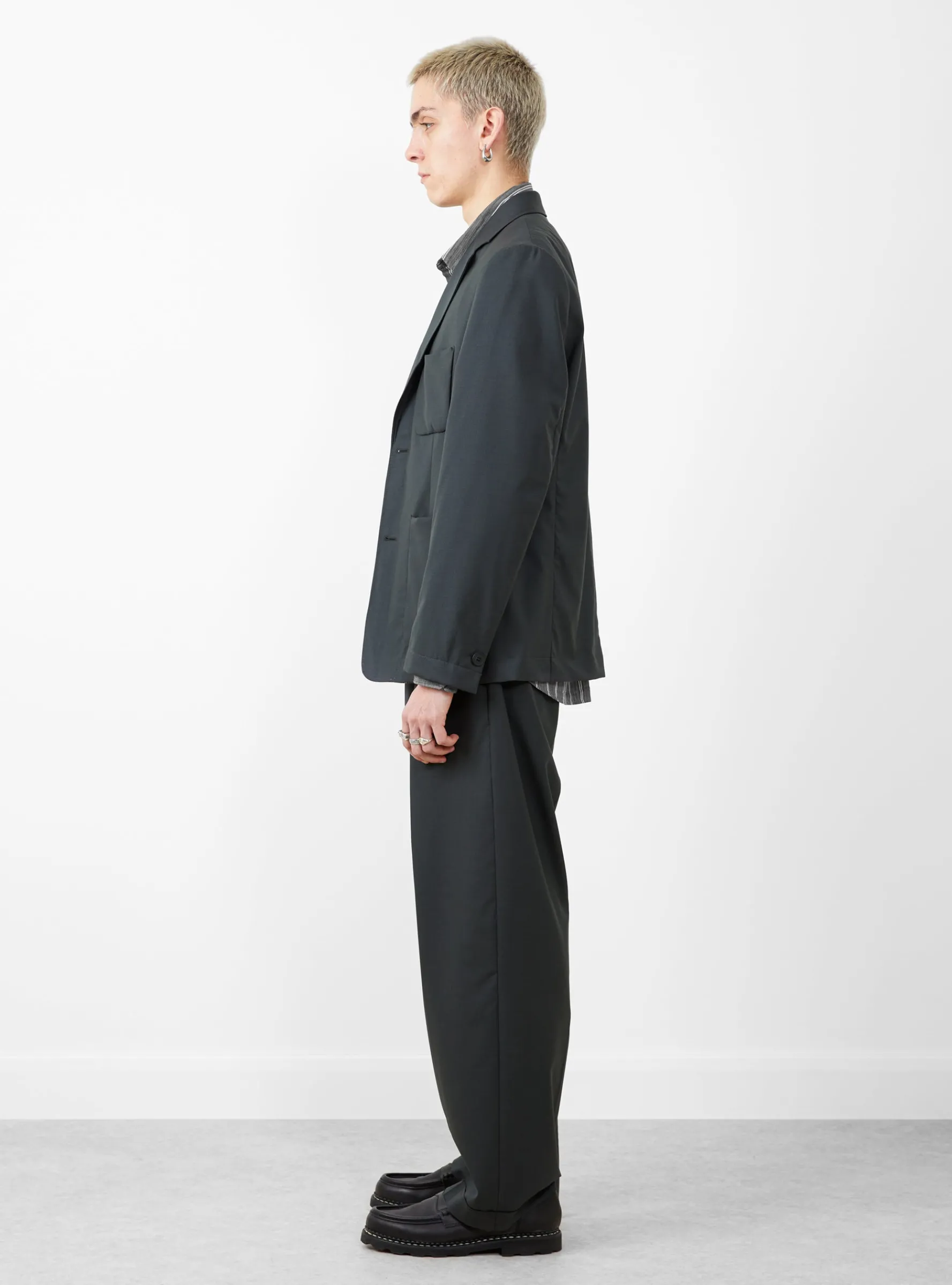 Patch Pocket Blazer Slate<mfpen Fashion