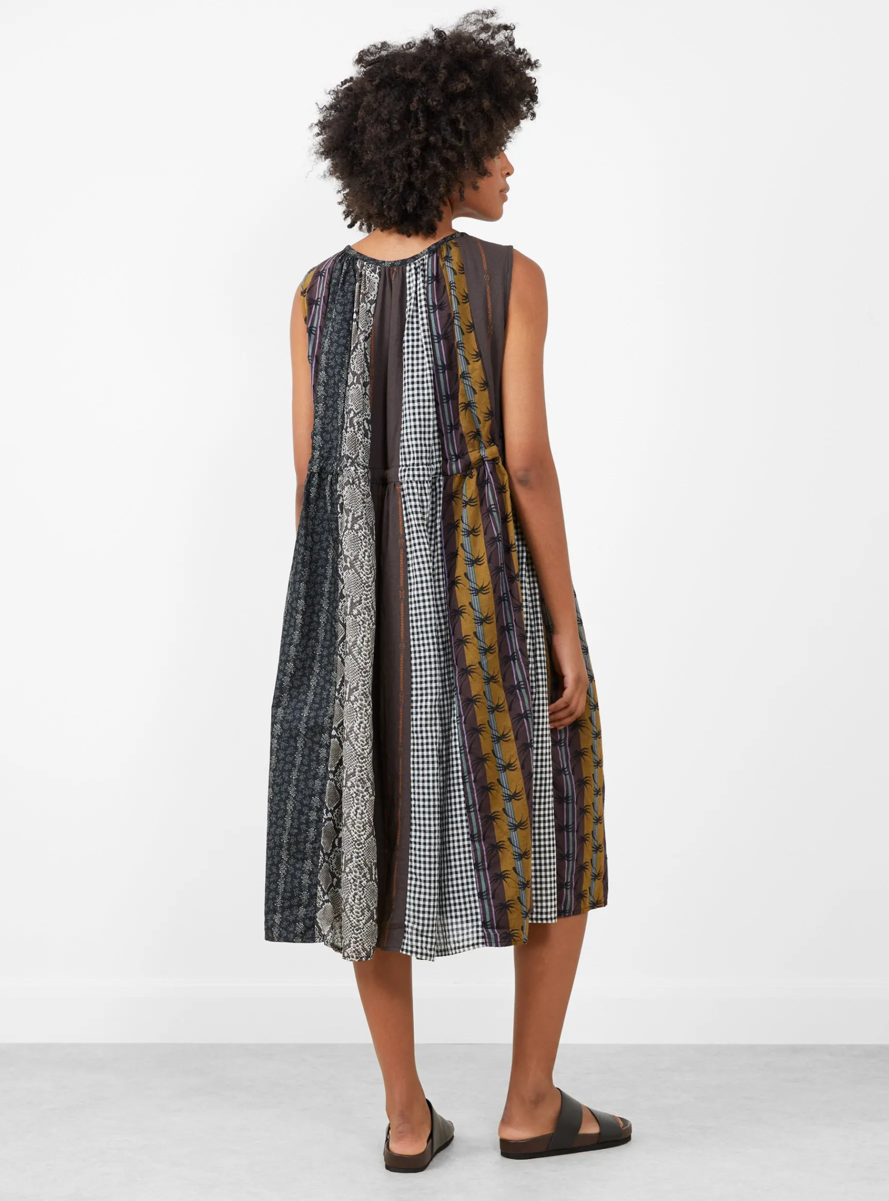 Patchwork KAHLO Dress Black<Kapital Clearance
