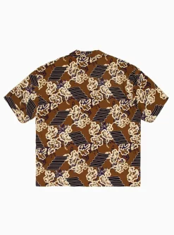 Patterned Shirt Brown<SOFTHYPHEN Fashion